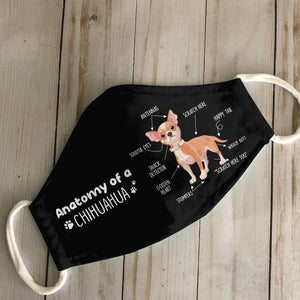 Anatomy Of A Chihuahua EZ03 0707 Face Mask