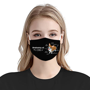 Anatomy Of A Corgi EZ03 0707 Face Mask