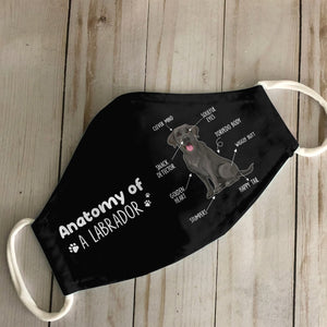 Anatomy Of A Labrador EZ03 0707 Face Mask