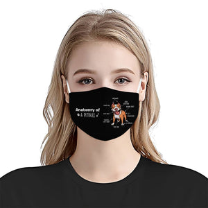 Anatomy Of A Pit Bull EZ03 0707 Face Mask