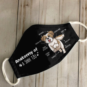 Anatomy Of A Shih Tzu EZ03 0707 Face Mask