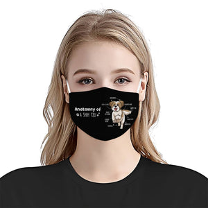 Anatomy Of A Shih Tzu EZ03 0707 Face Mask