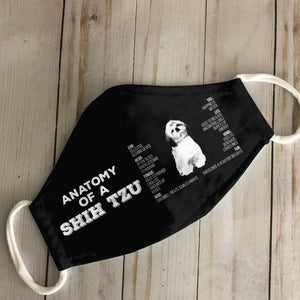 Anatomy Shih Tzu EZ03 0707 Face Mask