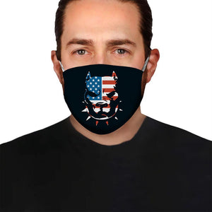 Premium Pitbull America Flag EZ05 1704 Face Mask