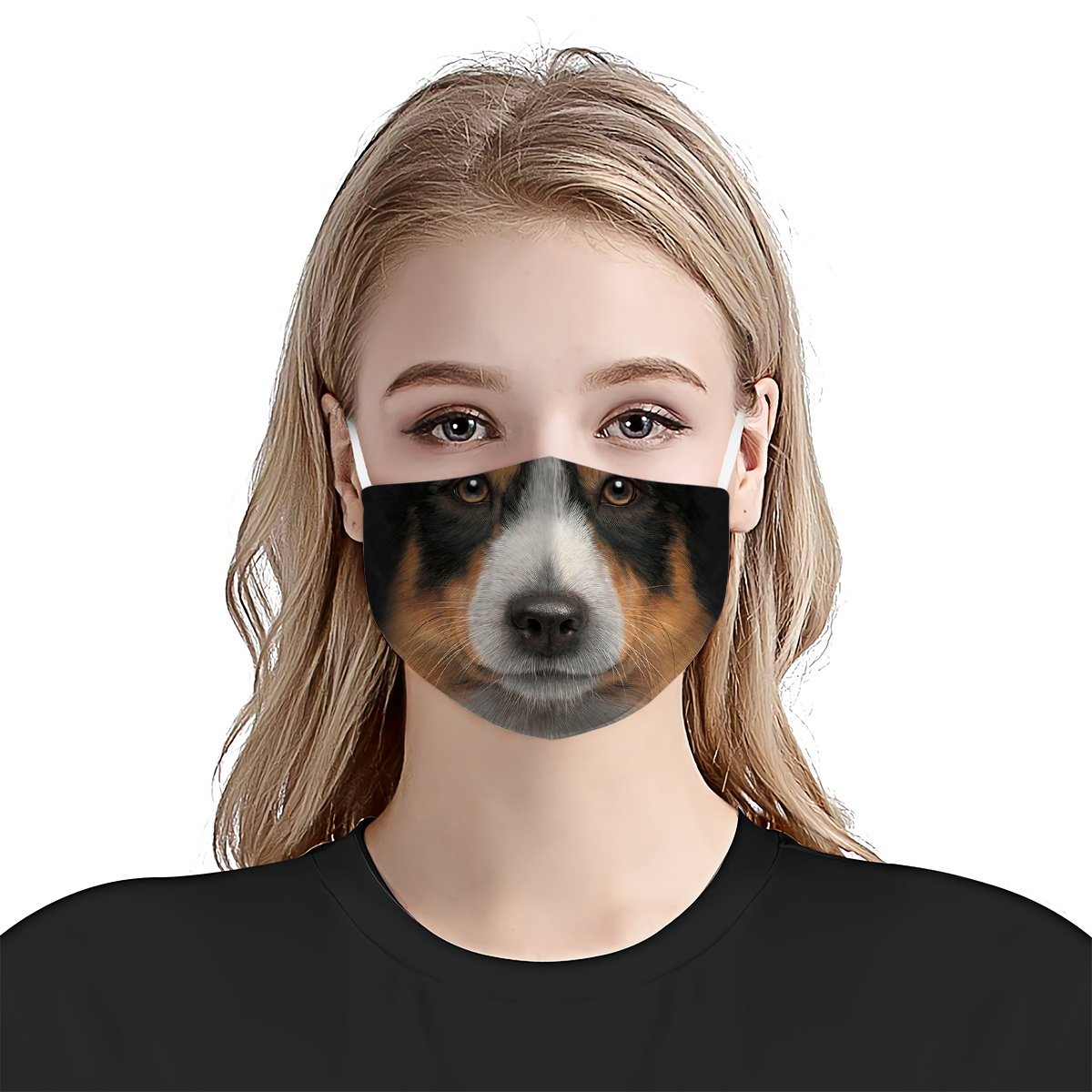 Australian Shepherd Face EZ06 1504 Face Mask