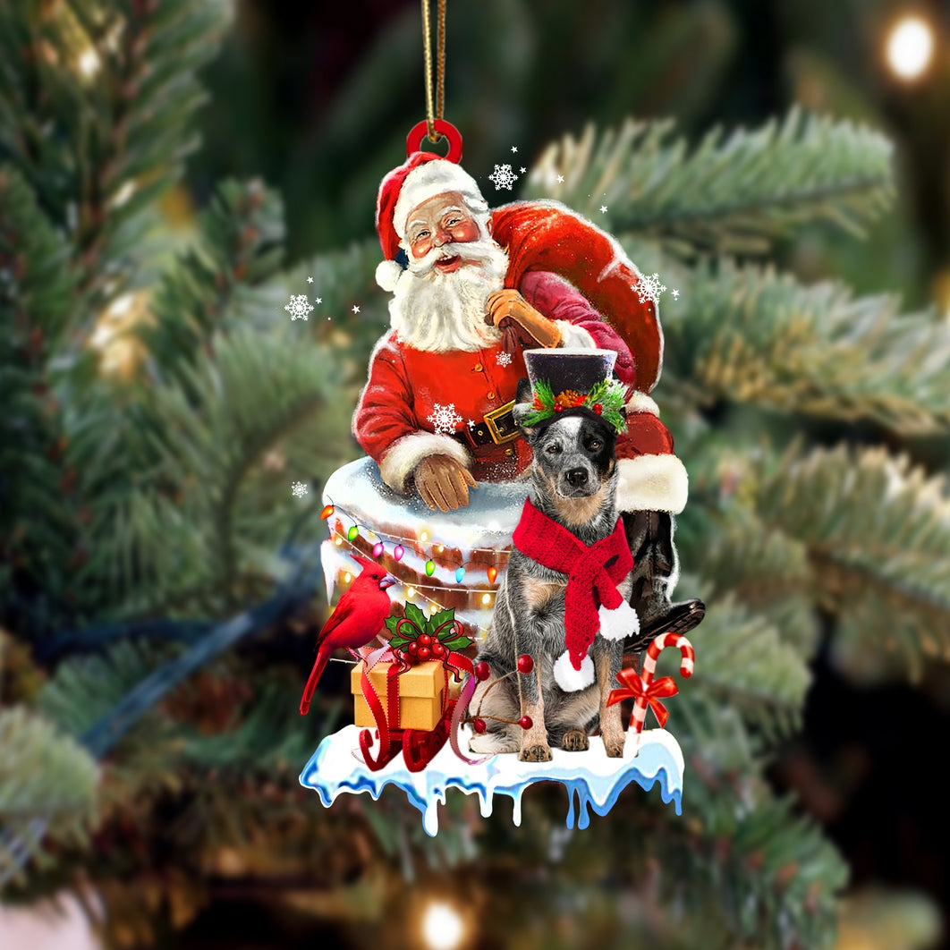 Australian Cattle Dog-Christmas Chimney Two Sided Ornament