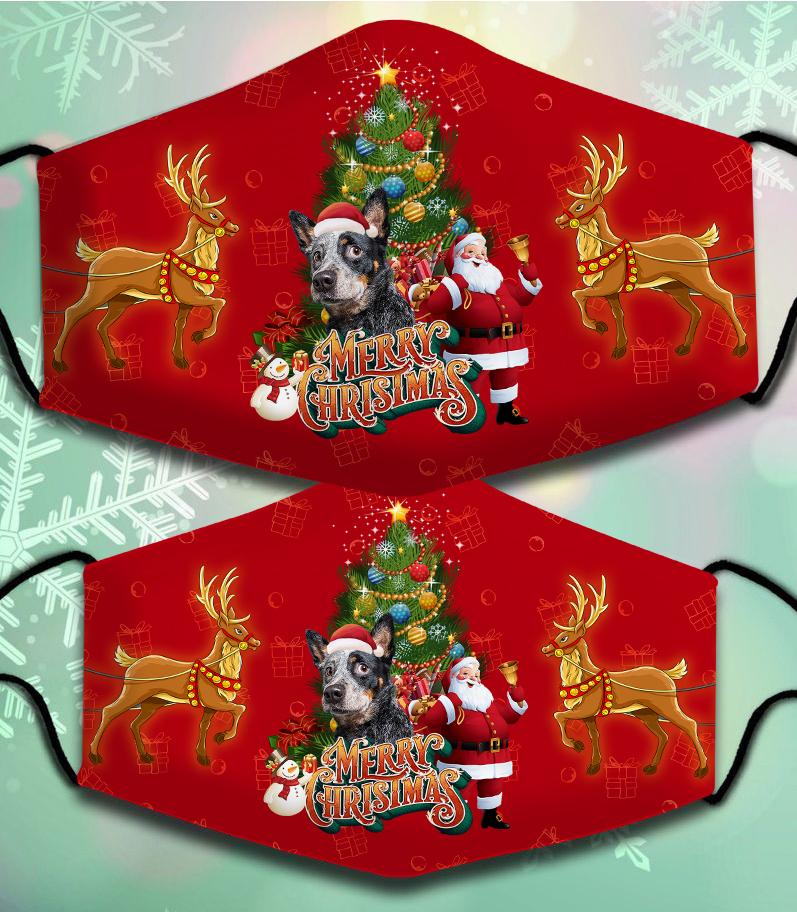 Australian Cattle Dog-Santa Claus&Dog-Veil