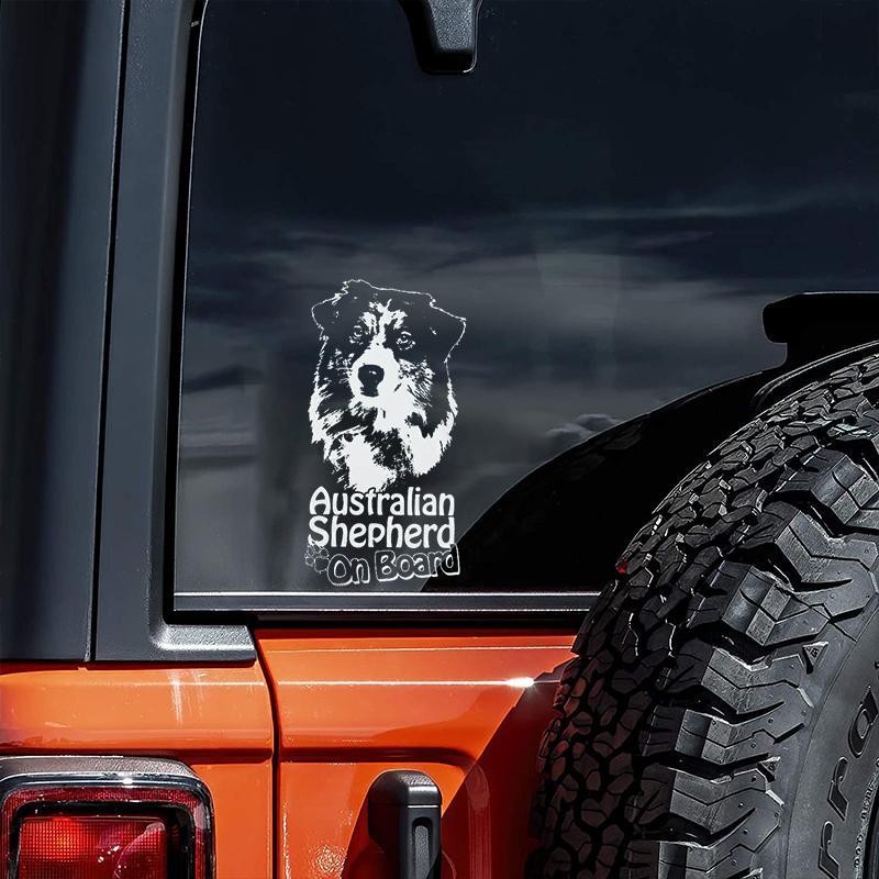 Australian Shepherd 1 on Board-Car Window Sticker-Dog Sign Decal