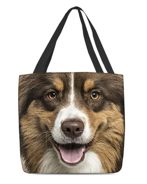 Australian Shepherd 2 Face-Cloth Tote Bag