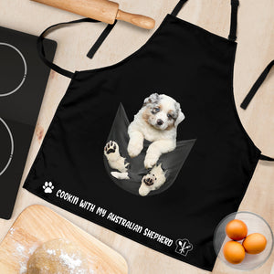 Australian Shepherd 3 Cookin' With Me Apron