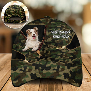 Australian Shepherd Camo Cap