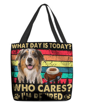 Australian Shepherd Who Cares-Cloth Tote Bag