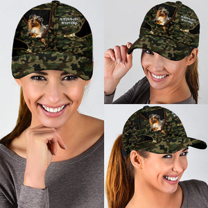 Australian Shepherd Blue Merle Camo Cap