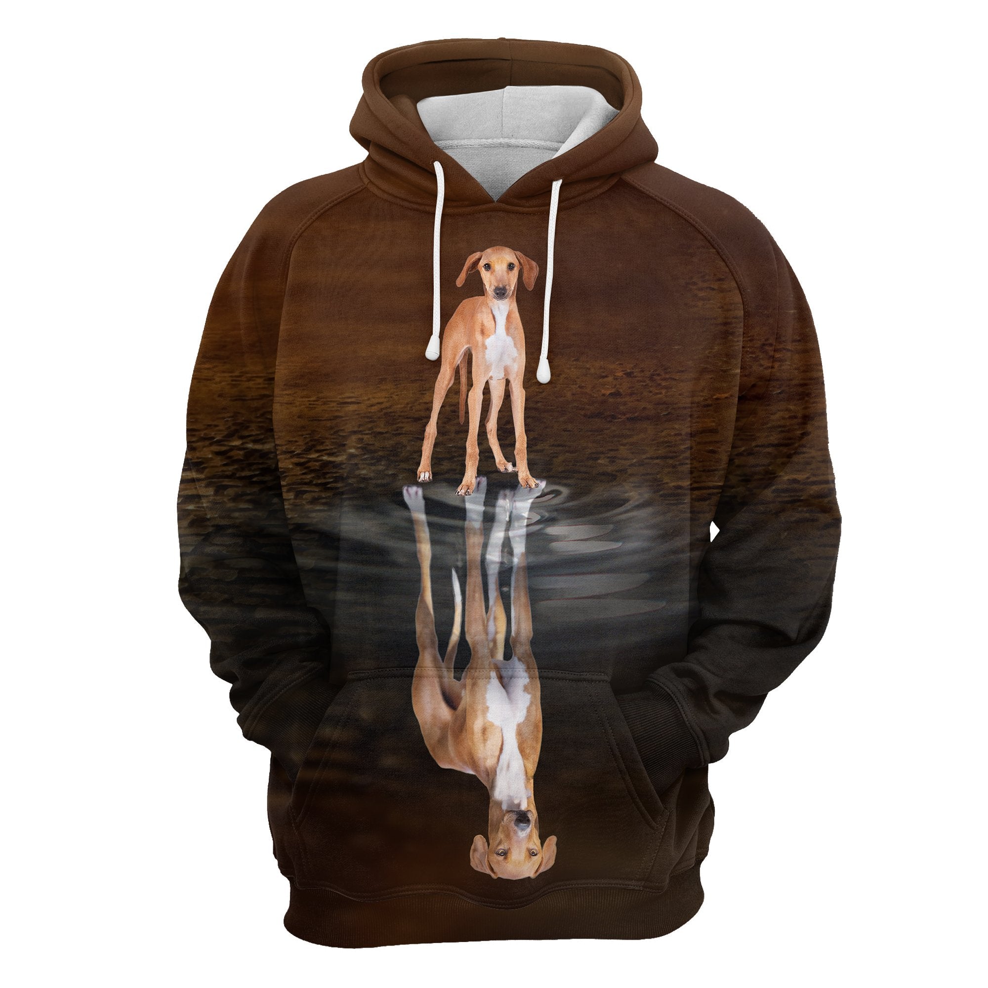 Cute Azawakh Reflection All Over Hoodie