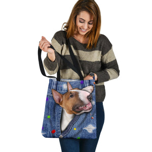 BULL TERRIER-The Rainbow-Cloth Tote Bag