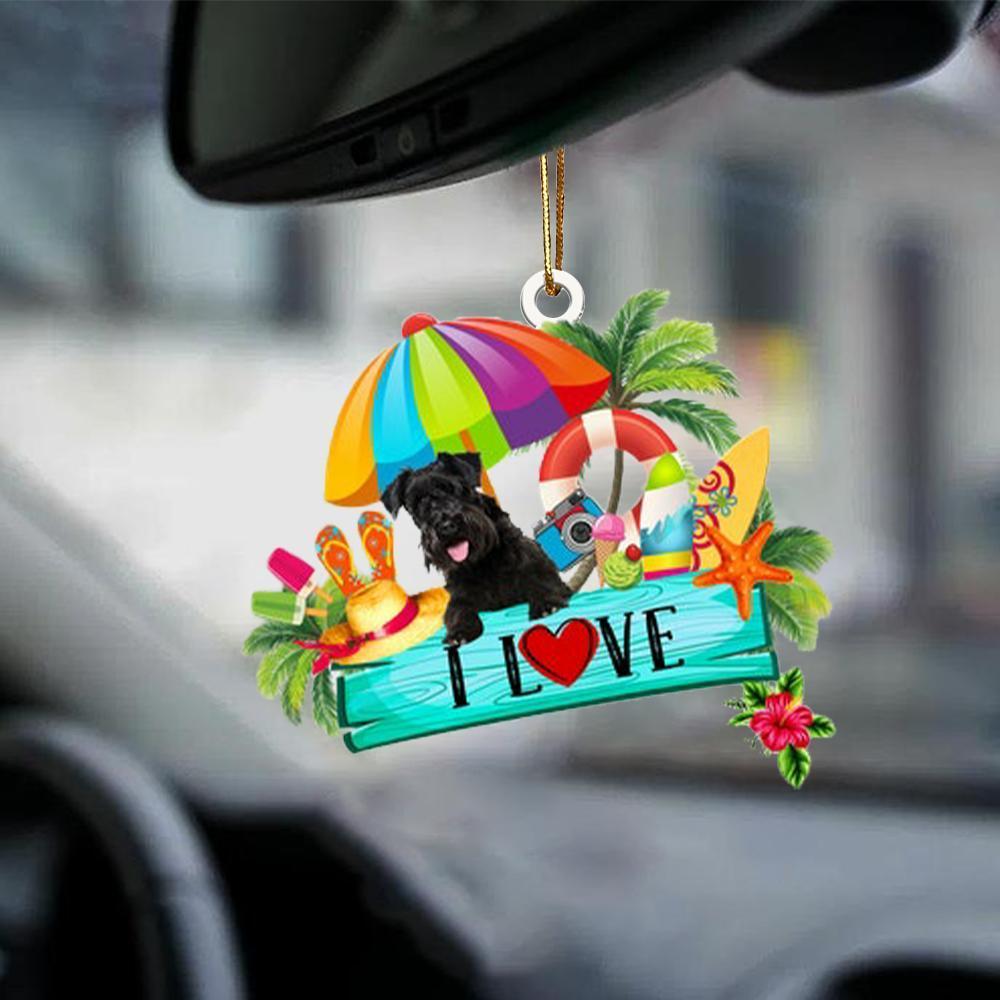 Background-I Love Summer-Two Sided Ornament