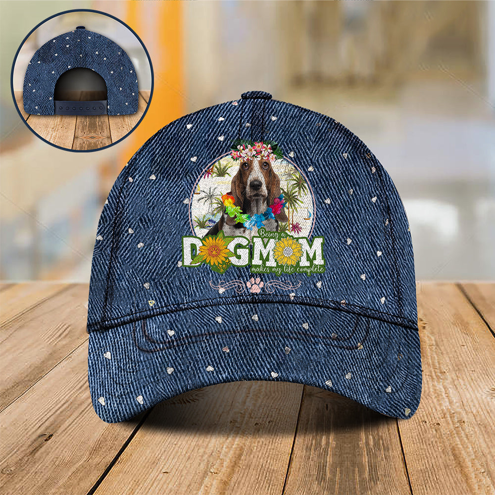 Basset-Hound Hawaii beach Dog Mom Cap