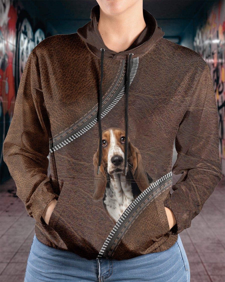 Basset Hound-Never Walk Alone Hoodie