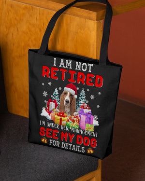 Basset Hound-New Management Cloth Tote Bag