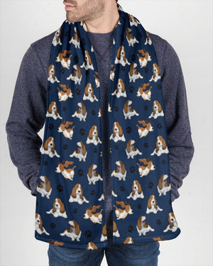 Basset Hound-Paw Dog Scarf