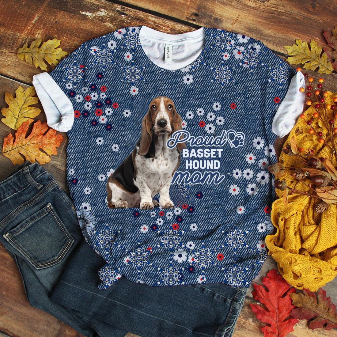 Basset Hound-Pround Mom T-shirt