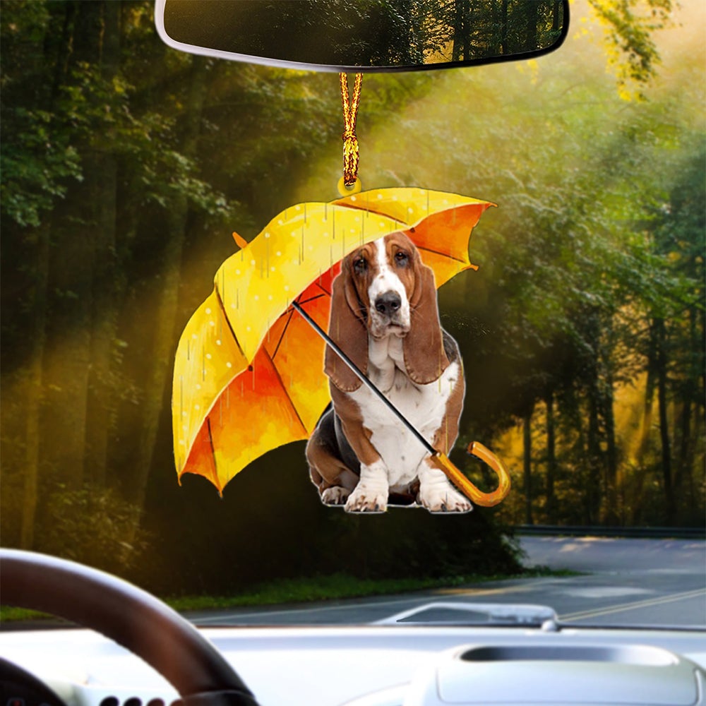 Basset Hound-The Umbrella Two Sides Ornament