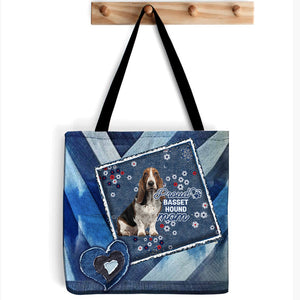 Basset Hound Pround Mom2-Cloth Tote Bag