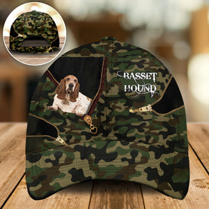 Basset hound Camo Cap