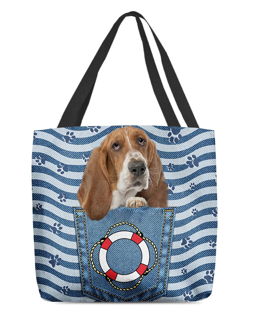 Basset hound On Board-Cloth Tote Bag