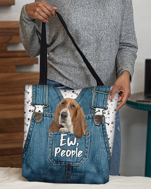 Basset hound-EW people-Cloth Tote Bag