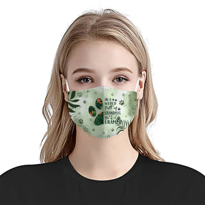 Be A Grammy Dog Paw EZ02 2207 Face Mask