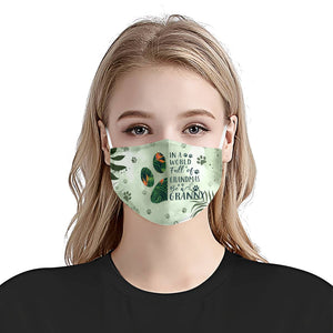 Be A Granny Dog Paw EZ02 2207 Face Mask