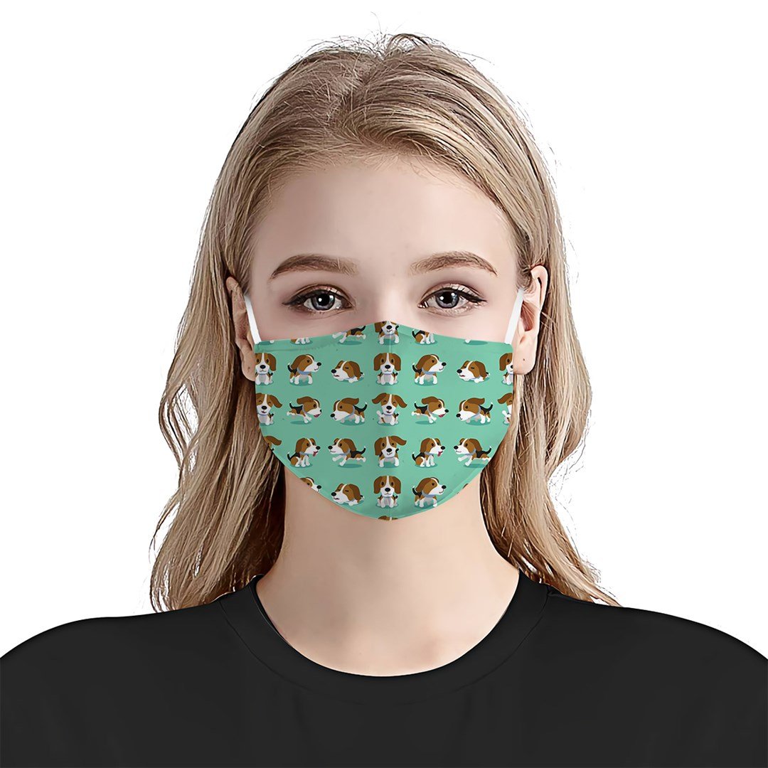Beagle Dog Pattern EZ08 0504 Face Mask
