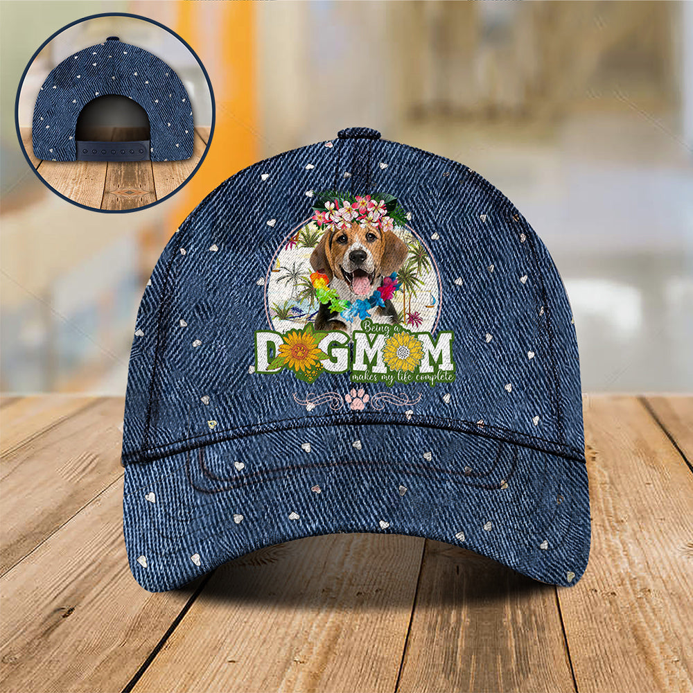 Beagle Hawaii beach Dog Mom Cap