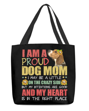 Beagle-Right Place-Cloth Tote Bag