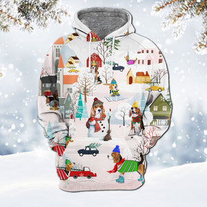 Beagle-Winter Holiday Hoodie