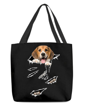 Cracks-Basset Hound1-Cloth Tote Bag