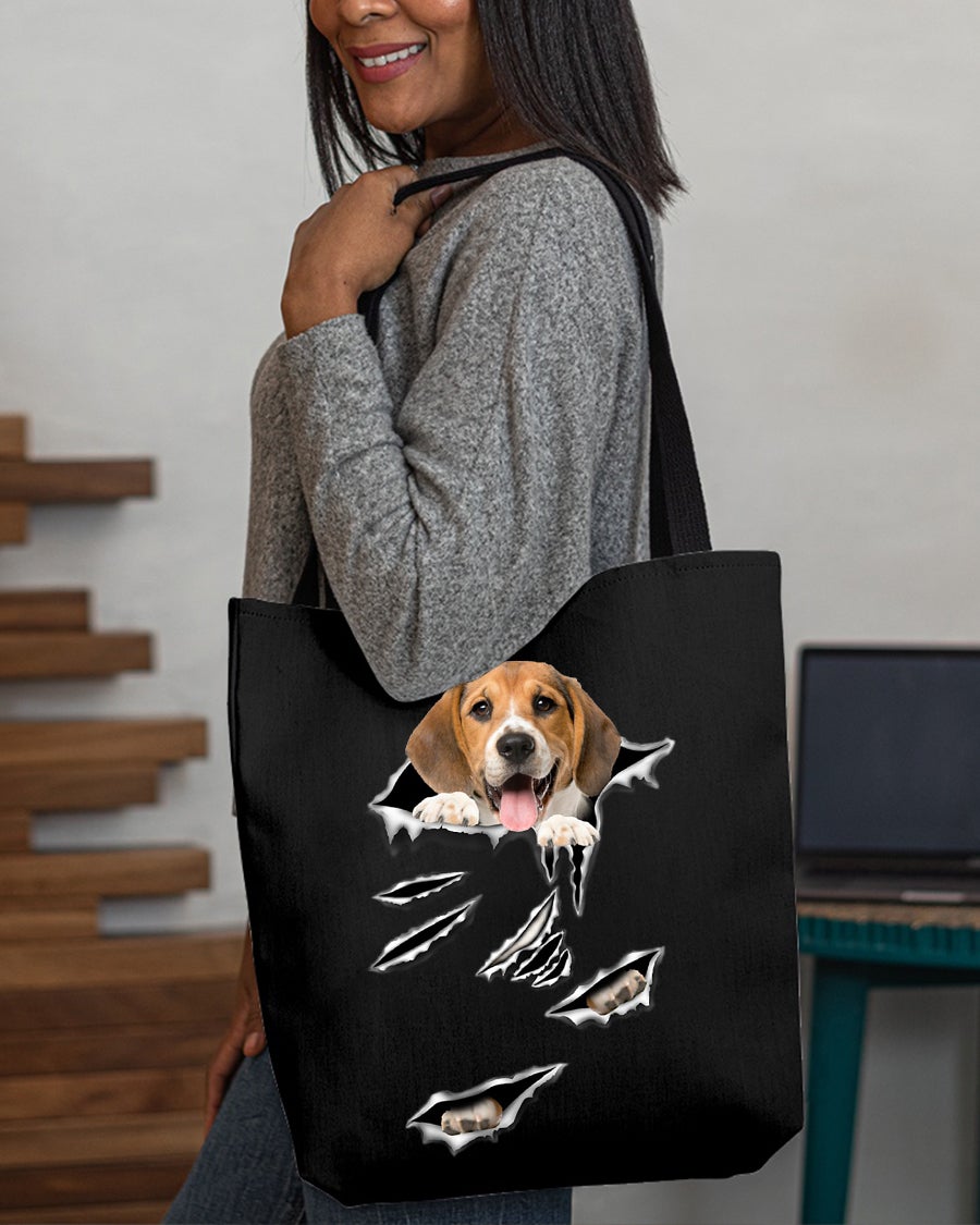 Cracks-Basset Hound1-Cloth Tote Bag