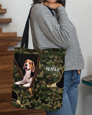 Beagle Camo Cloth Tote Bag