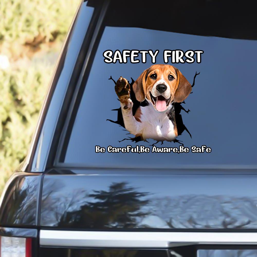 Beagle Safety First Decal