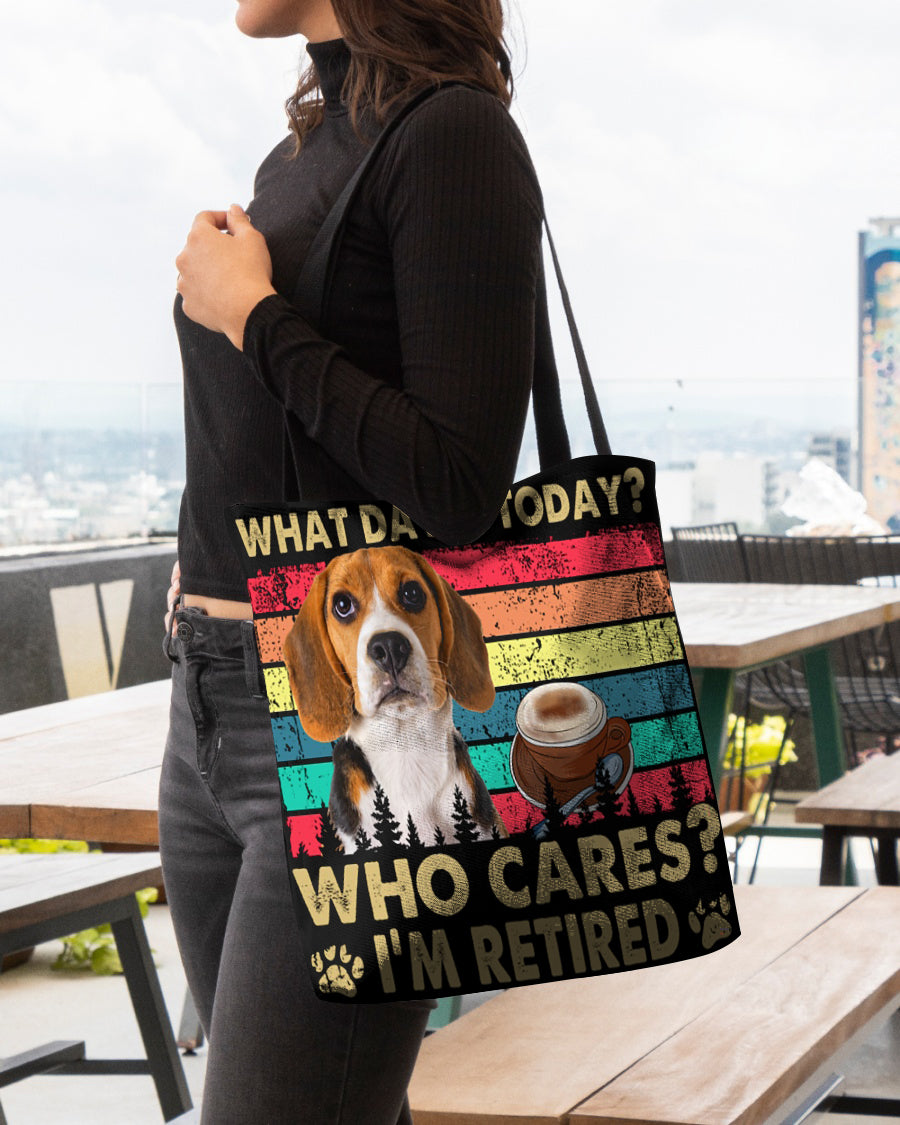 Beagle Who Cares-Cloth Tote Bag