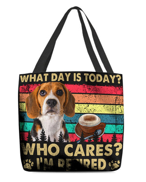 Beagle Who Cares-Cloth Tote Bag