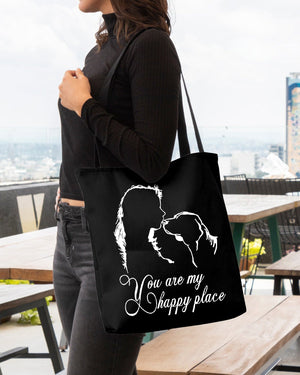 Beagle You Are My Happy Place-Cloth Tote Bag