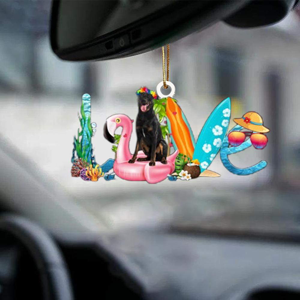 Beauceron-Dog Mom Life-Two Sided Ornament