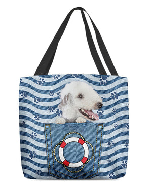 Bedlington terrier On Board-Cloth Tote Bag