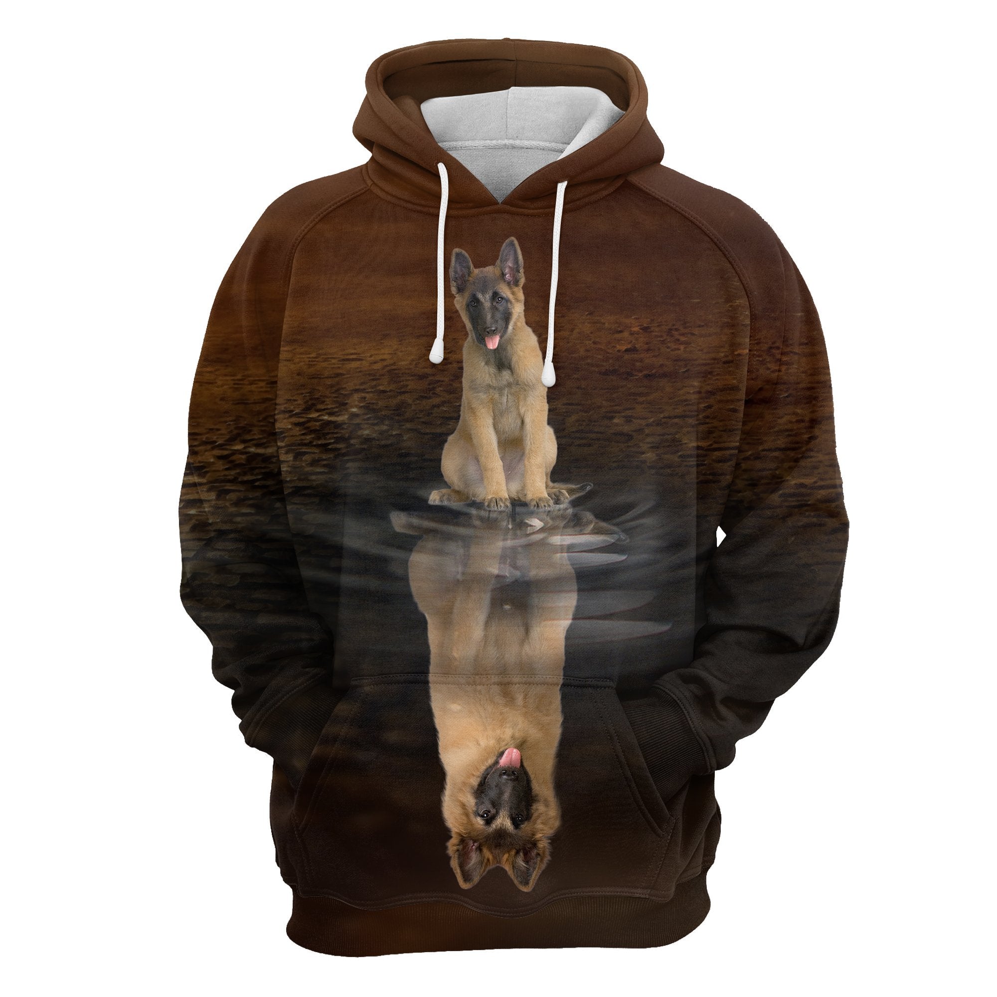 Cute Belgian Tervuren Reflection All Over Hoodie