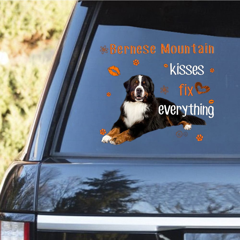 Bernese Mountain-Kiss Fix Everything Decal