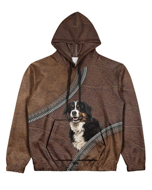 Bernese Mountain-Never Walk Alone Hoodie