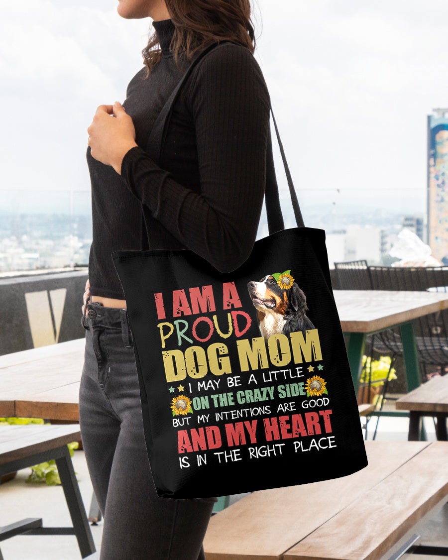 Bernese Mountain-Right Place-Cloth Tote Bag