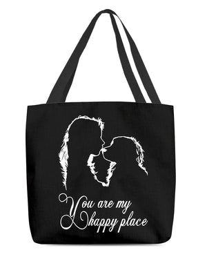 Bernese Mountain2 You Are My Happy Place -Cloth Tote Bag